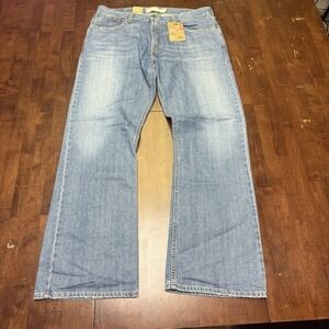 Levi's 527 Low Boot Cut Straight Fit Blue Jeans Men's 38x32 Med Wash NWT